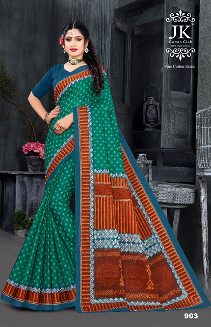 JK Kangana 9 Casual Wear Wholesale Cotton Saree Collection